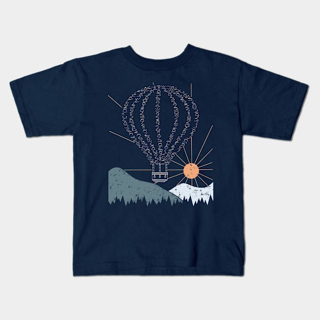 Weather Balloon Kids T-Shirt by MorvernDesigns